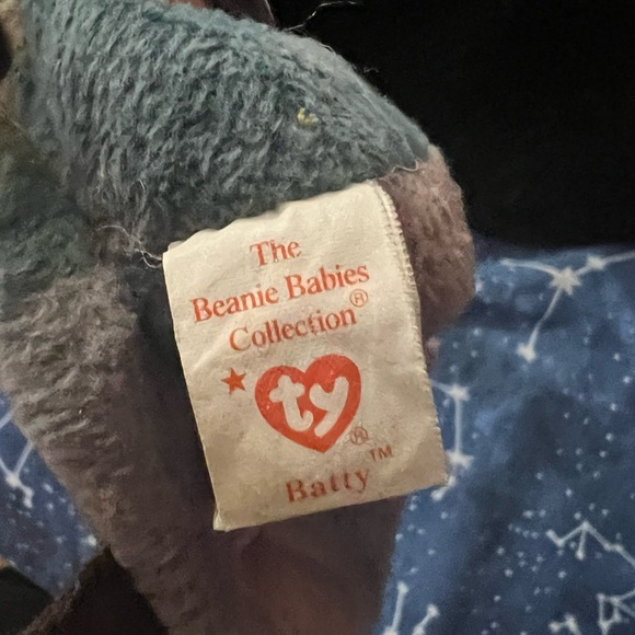 VINTAGE 1998 Batty Ty Beanie Baby - Picture 4 of 5